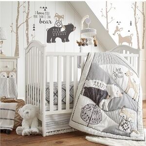 Levtex Baby Bailey Bedding Set - Quilt, fitted sheet and crib skirt